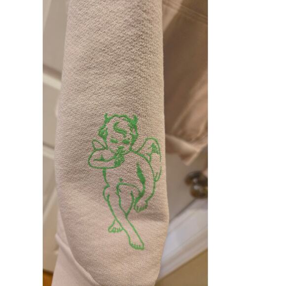 Boys Lie 2000 Read Me Beige Hoodie Sweatshirt Beige Mens One Size - Picture 5 of 14